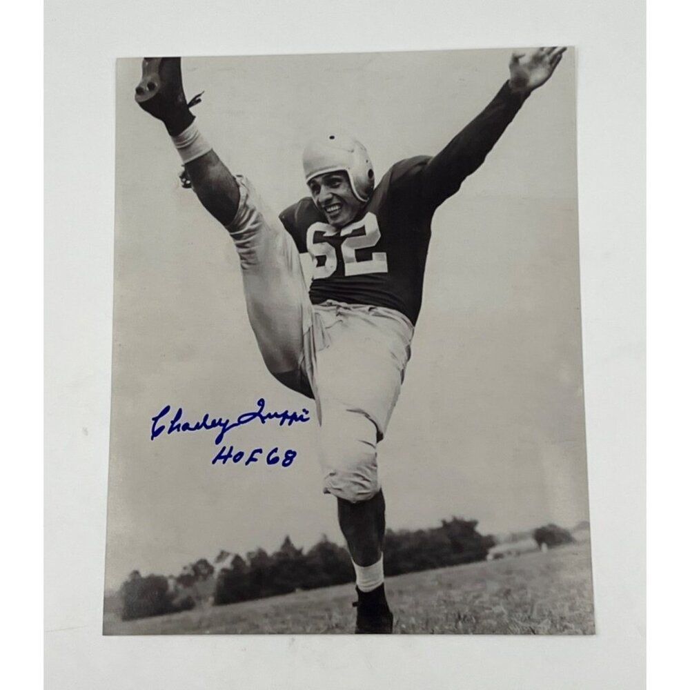 Charley Trippi Autographed 8x10 Photo HOF 68 Inscribed Vintage